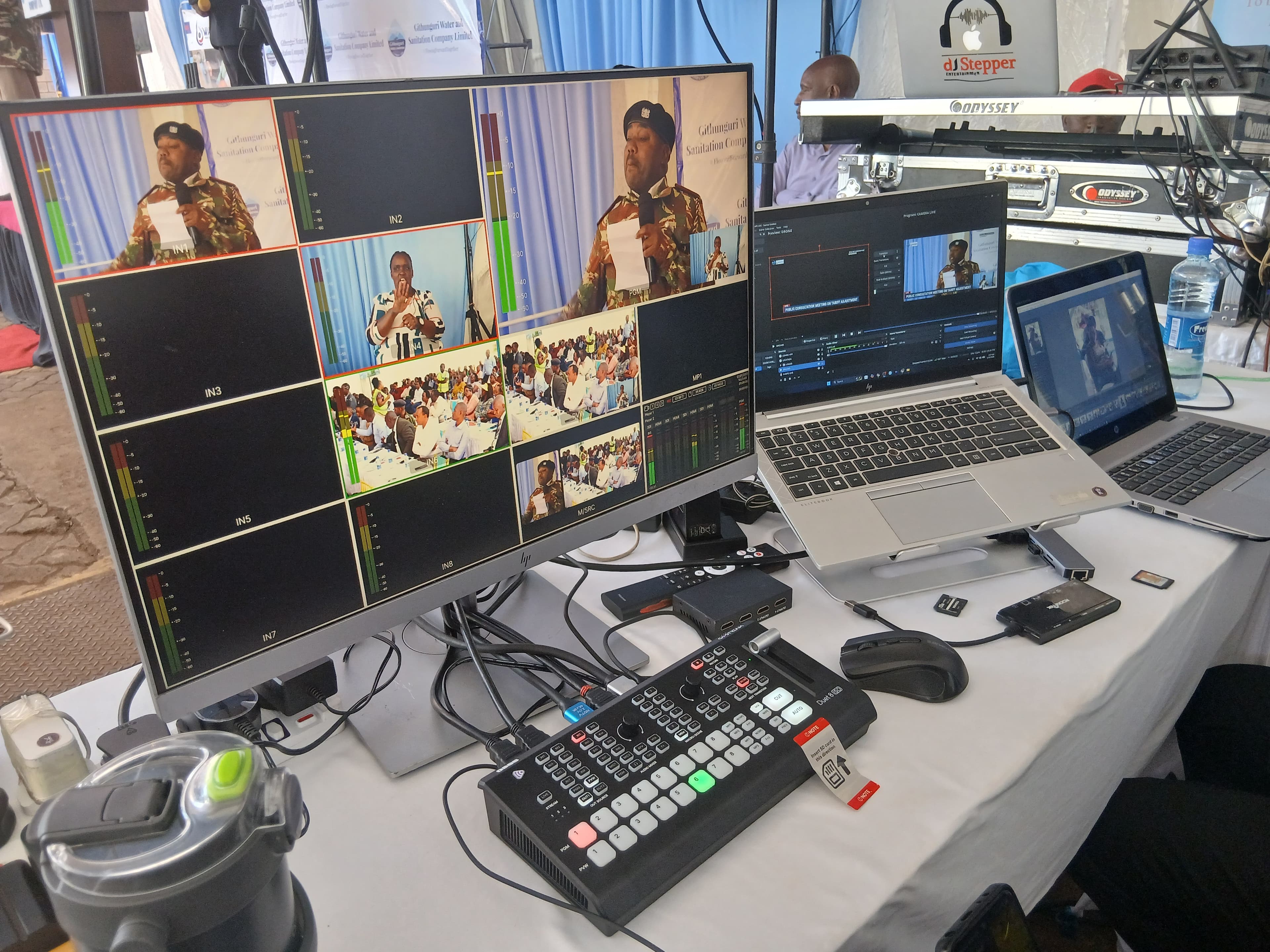Live production control room